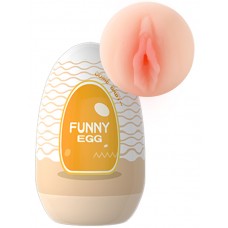 Мастурбатор-яйцо Fanny Egg (вагина), оранжевый, 40x90 мм