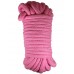 Верёвка для бондажа и декоративной вязки, розовая, 10 м