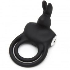 Happy Rabbit Вибронасадка с кольцом Cock Ring черная