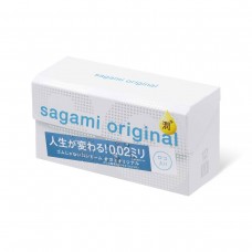 Презервативы Sagami Original 002 Extra Lub полиуретановые, с увеличенным количеством смазки 12шт.