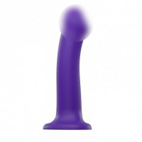 Фаллоимитатор Strap-On-Me Dildo Dual Density Semi-Realistic гнущийся, фиолетовый L, 19 см