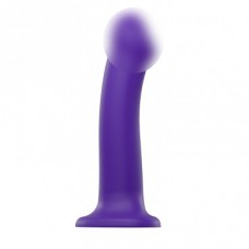 Фаллоимитатор Strap-On-Me Dildo Dual Density Semi-Realistic гнущийся, фиолетовый L, 19 см