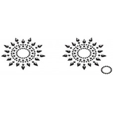 Breast & Pubic Jewelry Стикер Crystal Stiker черный в наборе 2 шт