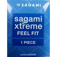 Презервативы Sagami Xtreme Feel Fit латексные, супероблегающие 1шт.