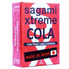 Презервативы Sagami Xtreme Cola латексные, со вкусом колы 3шт.