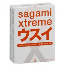 Презервативы Sagami Xtreme 0.04мм латексные, ультратонкие 3шт.