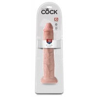 Фаллоимитатор King Cock реалистик, телесный, 33 см