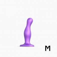 Фаллоимитатор Strap-On-Me Dildo Plug изогнутый, фиолетовый металлик M, 15,5 см Фаллоимитатор Strap-On-Me Dildo Plug изогнутый, фиолетовый металлик M, 15,5 см