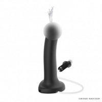 Фаллоимитатор Strap-On-Me Dildo Semi-Realistic с функцией эякуляции, черный L, 18,2 см
