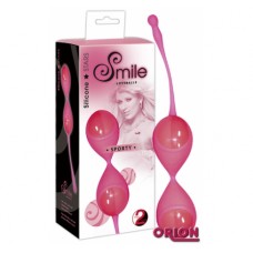 Шарики вагинальные Sweet Smile Sporty Neonpink розовые, 79 гр