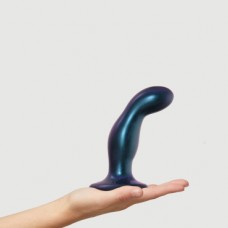 Фаллоимитатор Strap-On-Me Dildo Plug Snaky синий металлик M, 16,5 см